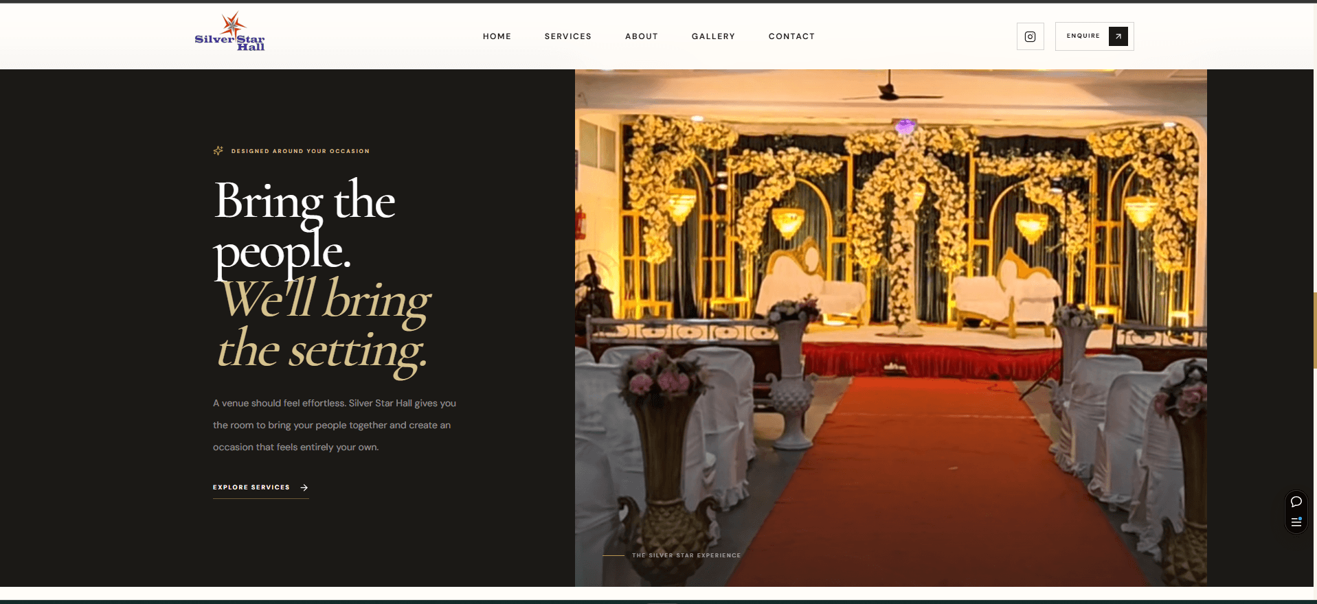 Silver Star Hall website screenshot